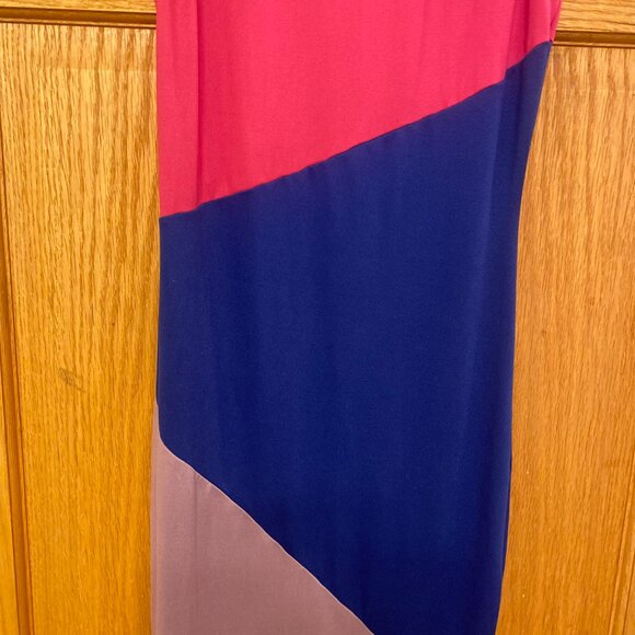 Women's colorblock Pattern Long Lillys Closet Dress (Large) - Picture 3 of 7